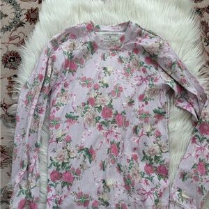 Floral Long Sleeve Women's Top